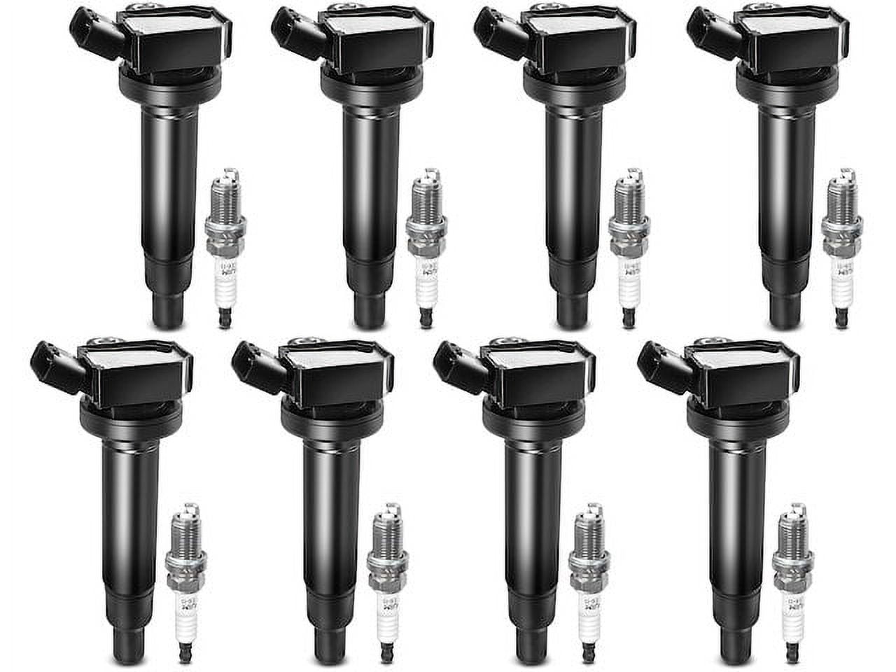 Ignition Coil Set with Spark Plugs 8 - Compatible with 2001 - 2009 Toyota Sequoia 4.7L V8 - Autopart Premium