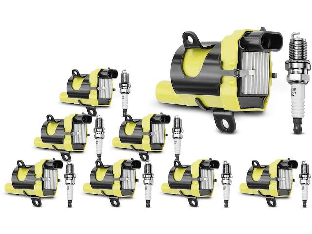 Ignition Coil Set with Spark Plugs 8 - Compatible with 2002 - 2006 Chevrolet Avalanche 1500 5.3L V8 - Autopart Premium