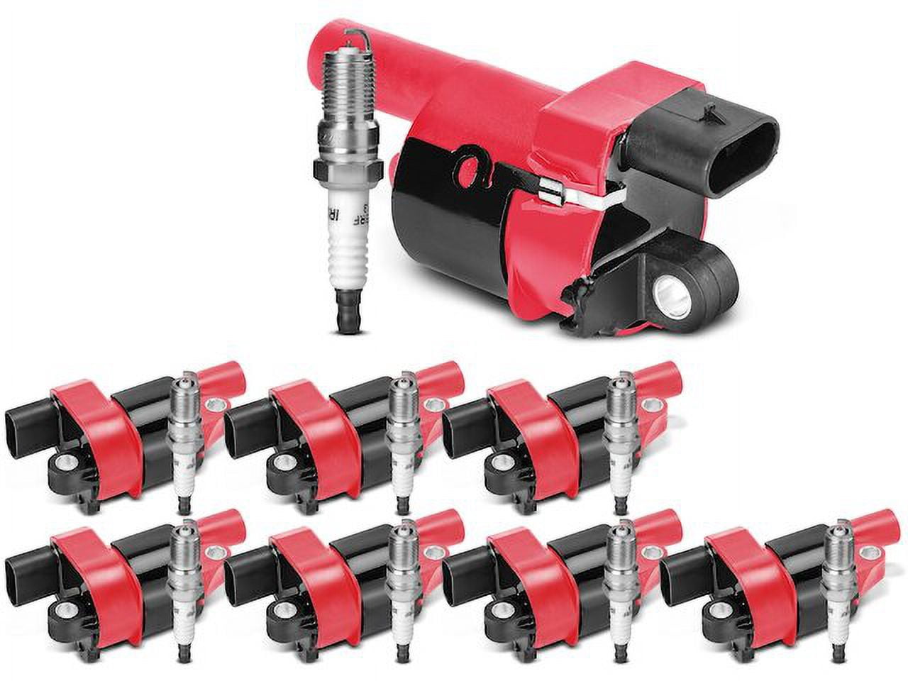 Ignition Coil Set with Spark Plugs 8 - Compatible with 2007 - 2013 GMC Sierra 1500 - Autopart Premium