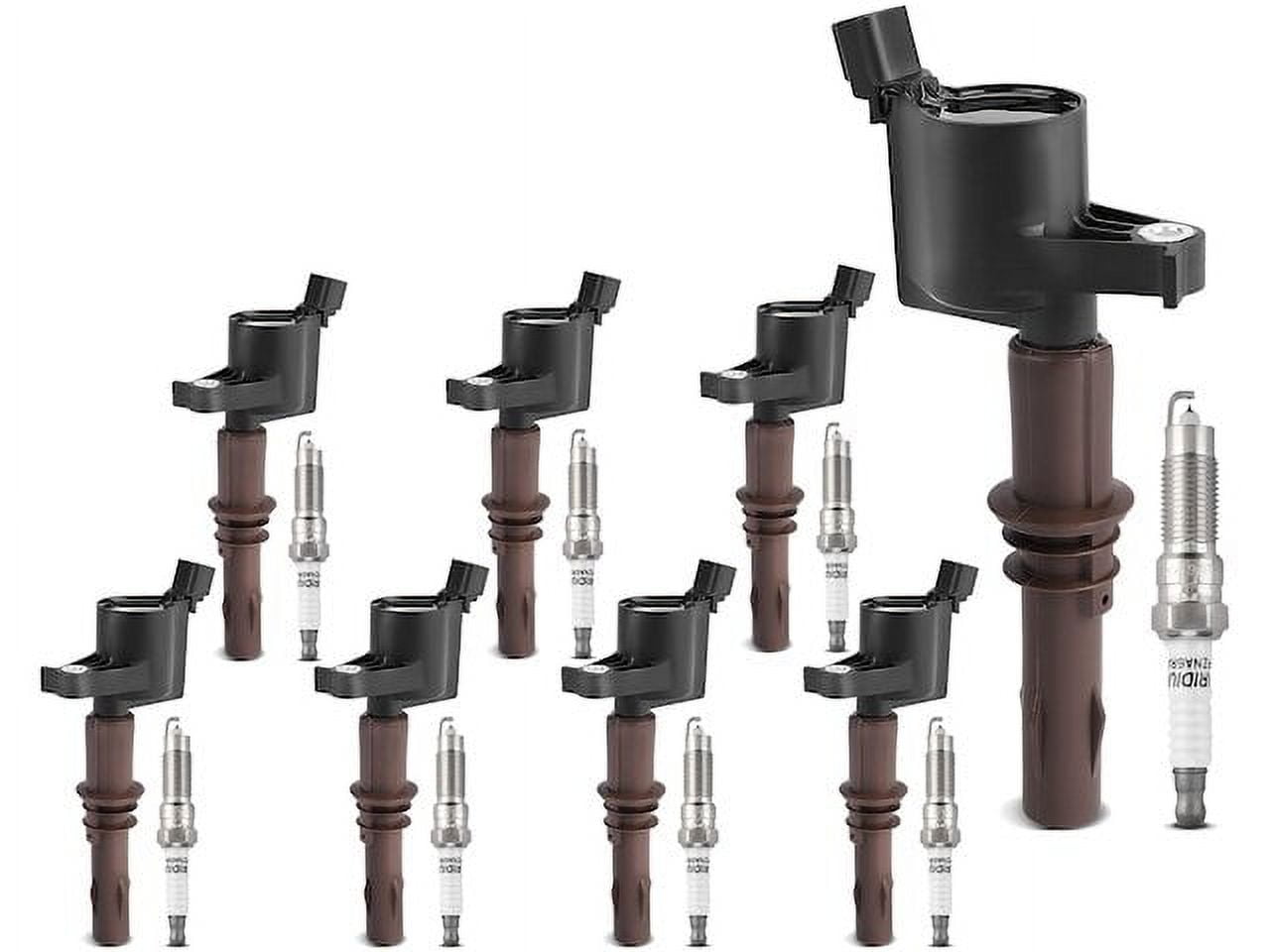 Ignition Coil Set with Spark Plugs 8 - Compatible with 2008 - 2014 Ford Expedition 5.4L V8 - Autopart Premium