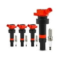 thumbnail image 1 of Ignition Coil Set with Spark Plugs 8 - Compatible with 2012 - 2019 Hyundai Accent 1.6L 4-Cylinder - Autopart Premium, 1 of 2