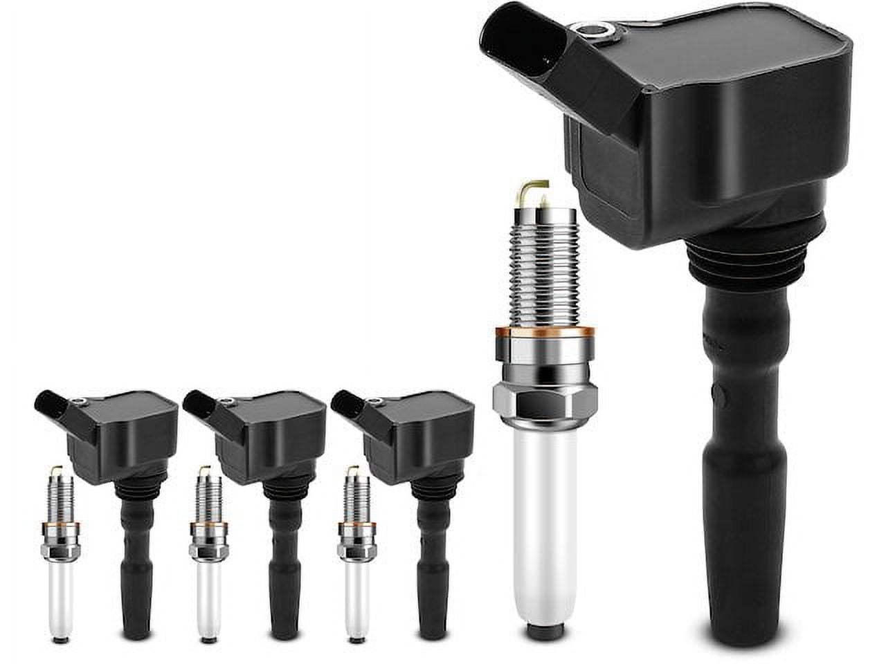Ignition Coil Set with Spark Plugs 8 - Compatible with 2013, 2016 - 2018 Volkswagen Jetta Sedan 4-Door - Autopart Premium