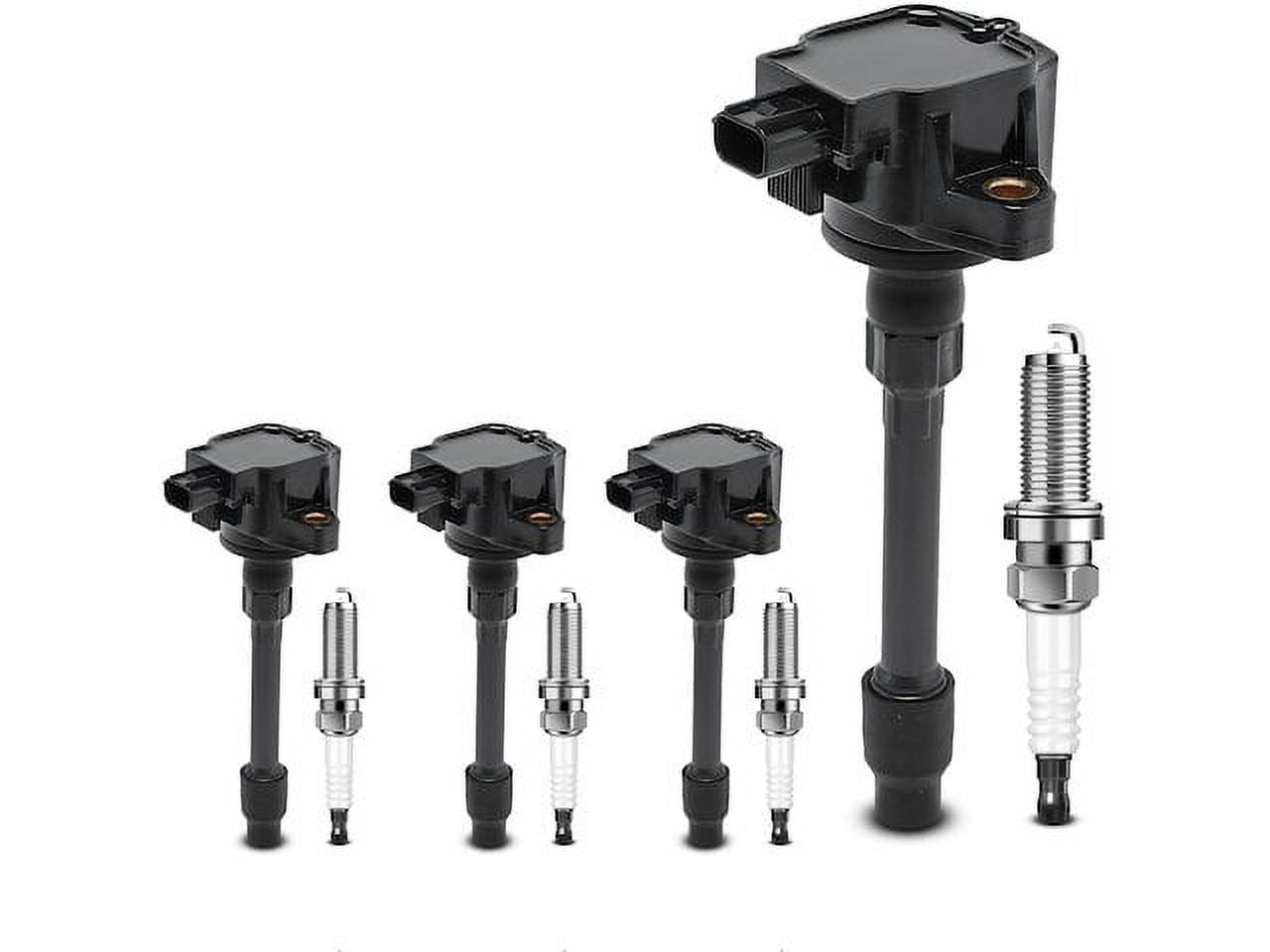 Ignition Coil Set with Spark Plugs 8 - Compatible with 2015 - 2019 Honda Fit Hatchback 4-Door 1.5L 4-Cylinder GAS - Autopart Premium