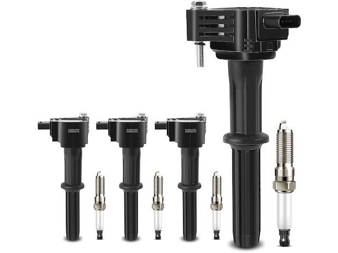 Ignition Coil Set with Spark Plugs 8 - Compatible with 2016 - 2021 Chevrolet Spark 1.4L 4-Cylinder - Autopart Premium