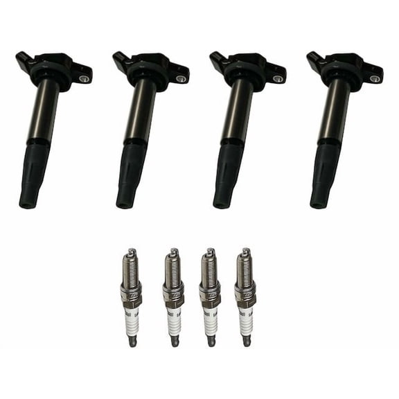 Ignition Coil Set with Spark Plugs - Compatible with 2016 Scion iM Base 1.8L 4-Cylinder - Replacement