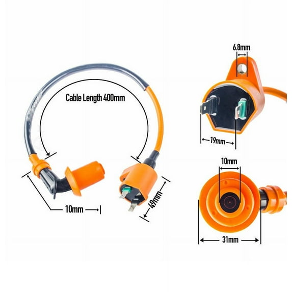Ignition Coil + Spark Plug + 5-Pin CDI For 50cc-160cc 4-Stroke ATV Pit Dirt Bike