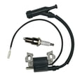 thumbnail image 1 of Ignition Coil & Spark Plug Kit Fit for Honda GX120 GX140 GX160 GX200 5.5HP 6.5HP Engine, Predator 196cc 212cc 224cc, Coleman CT200U BT200X Replace 30500-ZE1-063, 1 of 10