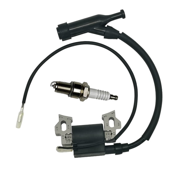 Ignition Coil & Spark Plug Kit Fit for Honda GX120 GX140 GX160 GX200 5.5HP 6.5HP Engine, Predator 196cc 212cc 224cc, Coleman CT200U BT200X Replace 30500-ZE1-063
