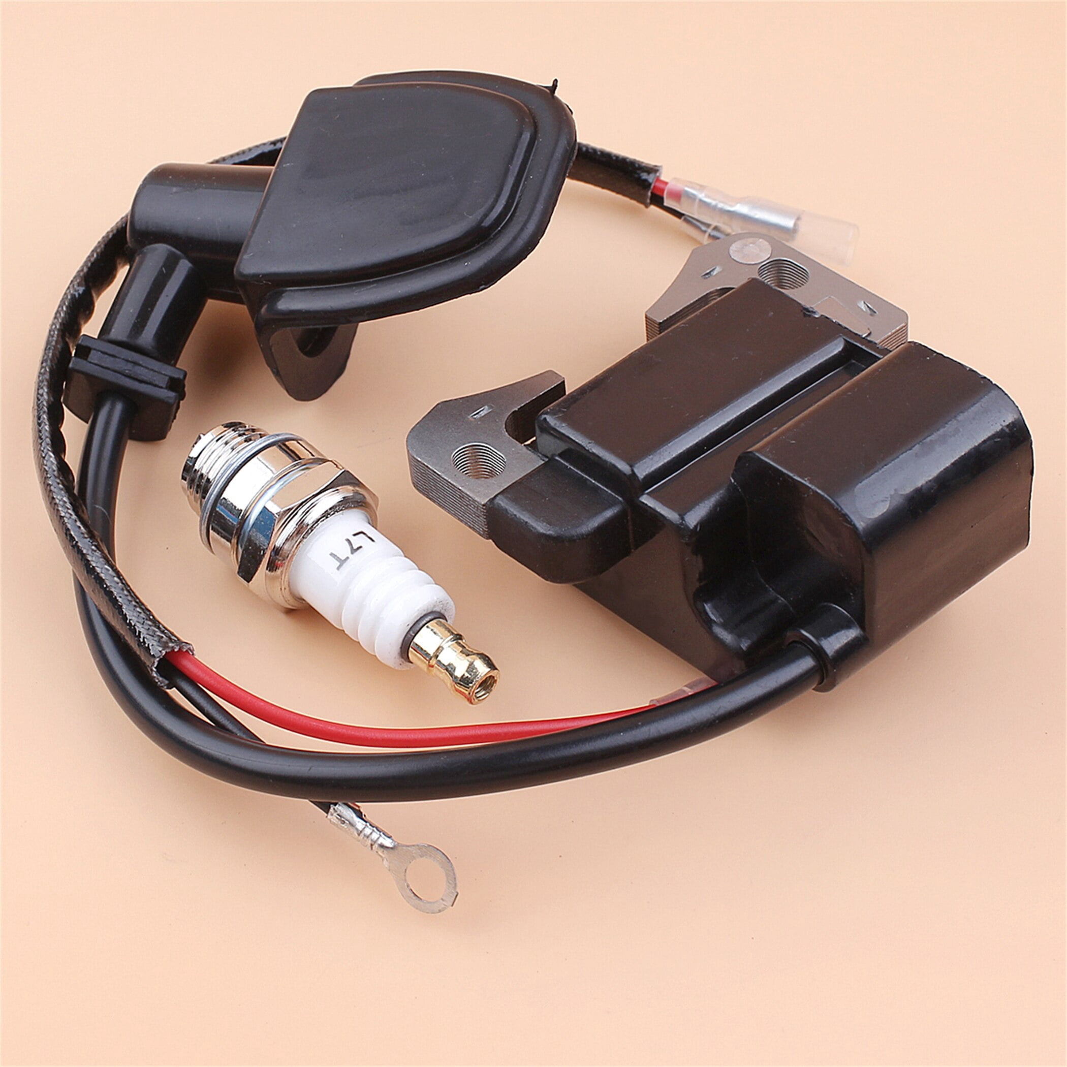Robin Engine Plug Ignition Coil Spark Plug Kit For Robin NB411 EC04 BG411 CG411 ...