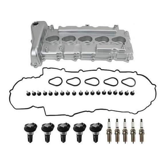 Ignition Coil Spark Plug Valve Cover Kit 11 Piece - Compatible with 2004 - 2006 Chevy Colorado 3.5L 5-Cylinder 2005