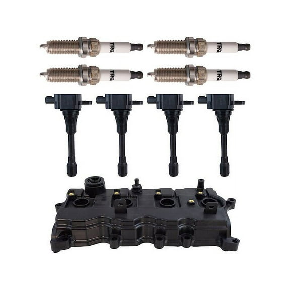 Ignition Coil Spark Plug Valve Cover Kit - Compatible with 2008 - 2013 Nissan Rogue 2009 2010 2011 2012