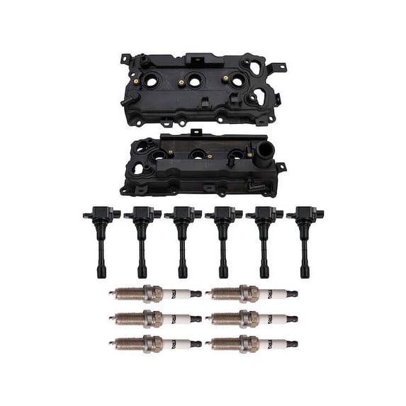 Ignition Coil Spark Plug Valve Cover Kit - Compatible with 2009 - 2010 INFINITI M35 3.5L V6