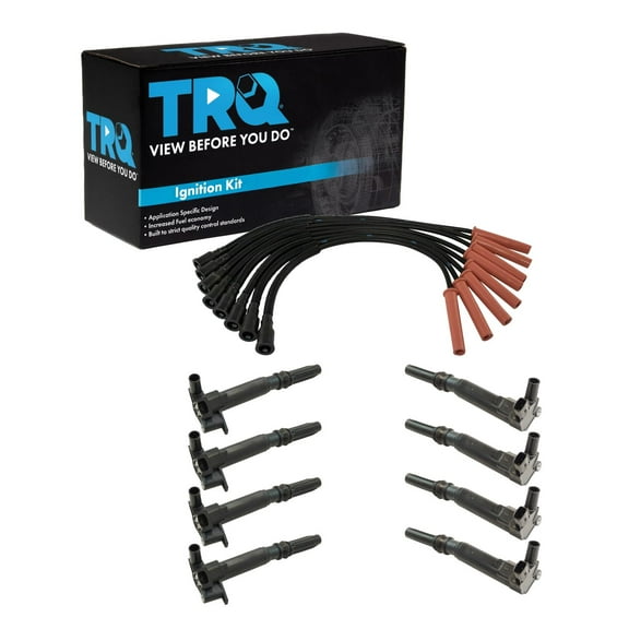 Ignition Coil & Spark Plug Wire Kit Set for Ford Pickup Truck New ICA65507