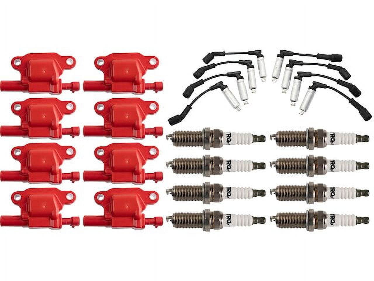 Ignition Coil Spark Plug and Wire Set 17 Piece Compatible with 2007