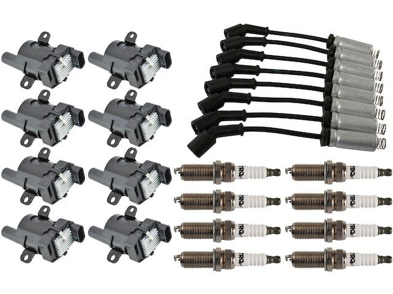 Ignition Coil Spark Plug and Wire Set 17 Piece Compatible with 2007