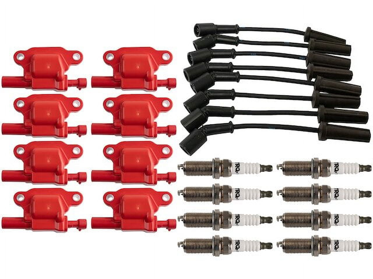 Ignition Coil Spark Plug and Wire Set 17 Piece Compatible with 2009