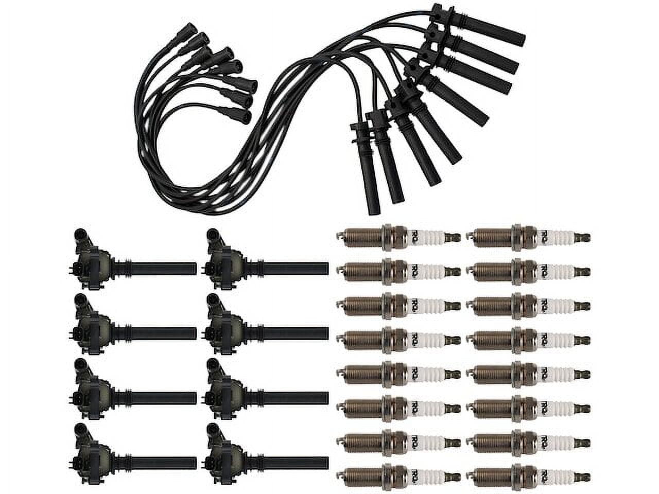Ignition Coil Spark Plug and Wire Set 25 Piece Compatible with