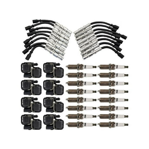 Ignition Coil Spark Plug and Wire Set 25 Piece - Compatible with 2003 - 2006 Mercedes-Benz E500 2004 2005