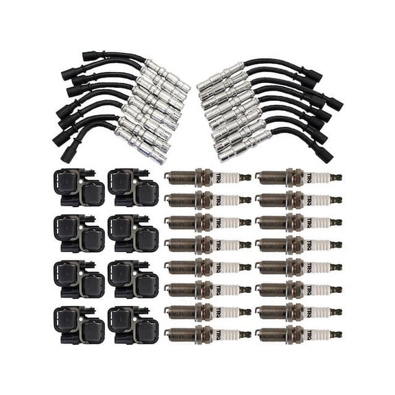 Ignition Coil Spark Plug and Wire Set 25 Piece - Compatible with 2005 - 2011 Mercedes-Benz G55 AMG 2006 2007 2008 2009 2010