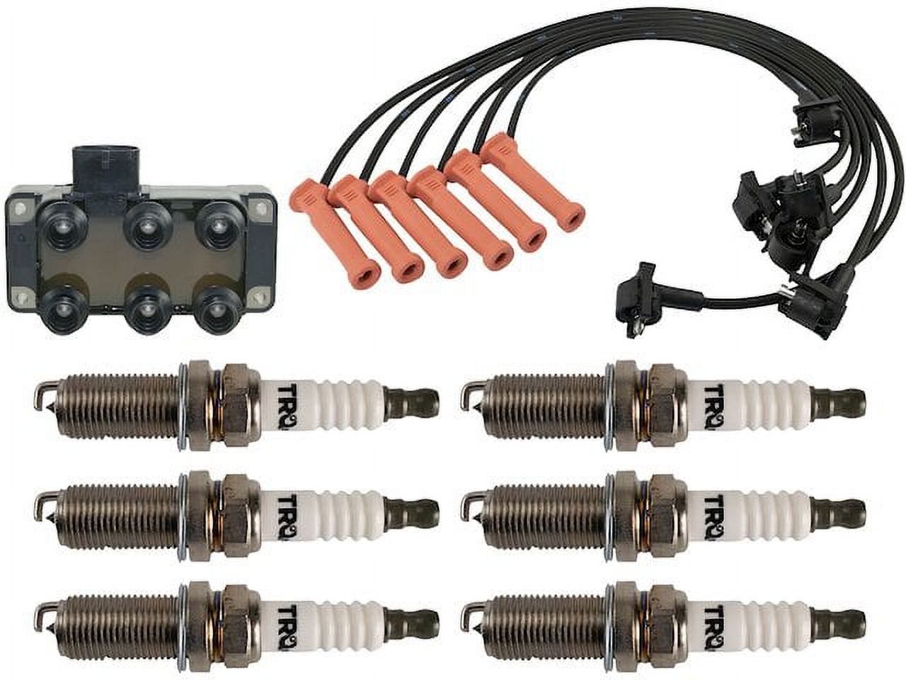 Precision Auto Labs Ignition Coils Pack (Set Of 8) Upgrade For Ford F150-550 4.6/5.4L 2000-2004