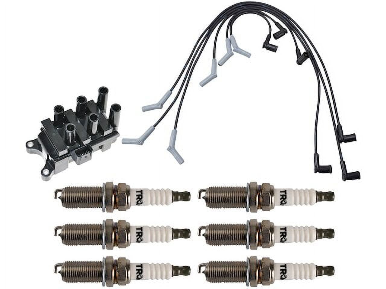T.RQ Ignition Coil Spark Plug Wire Set 8 Piece, Compatible