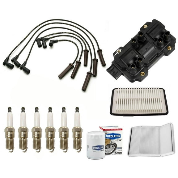 Ignition Coil Wires Platinum Spark Plugs & FIlters For Buick Lucerne 3.9L 09-11
