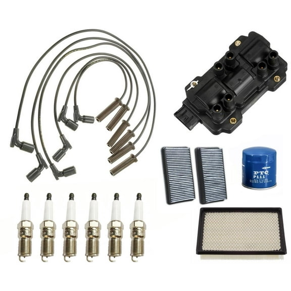 Ignition Coil Wires Platinum Spark Plugs & FIlters For Buick Terraza 3.5L 05-06