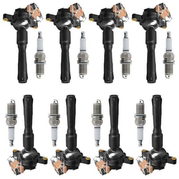 Ignition Coil and Autolite Platinum Spark Plug Compatible with BMW 325Ci 325i 530i Z3 X5 UF354