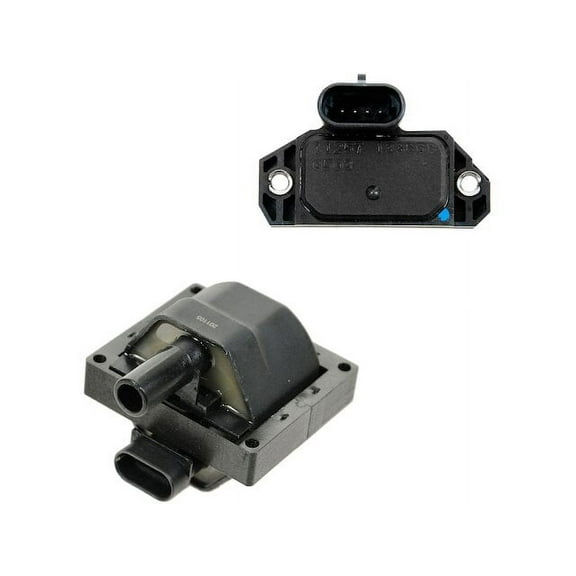 Ignition Coil and Control Module Kit 2 Piece - Compatible with 1996 - 1999 Chevy P30 7.4L V8 1997 1998