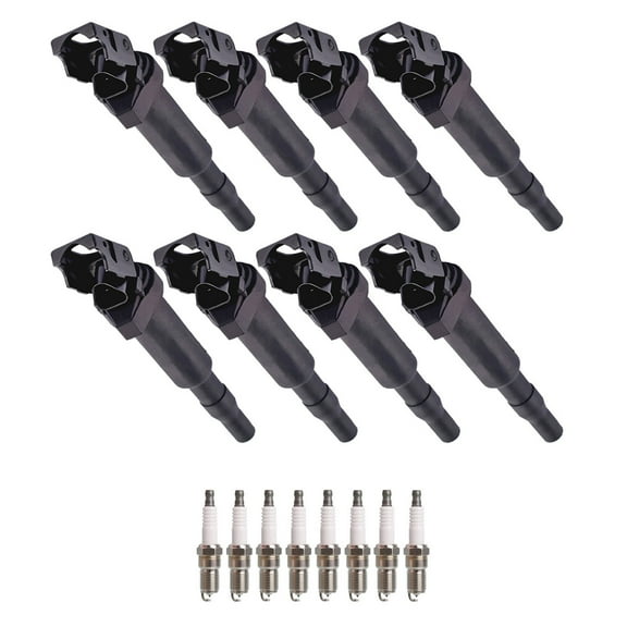 Ignition Coil and Platinum Spark Plug BMW 750i Alpina B7 M6 X3 X5 X6 Z4 Compatible with UF592 Fits select: 2003 BMW 325 IT, 2005-2006 BMW X3 3.0I