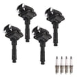 thumbnail image 1 of Ignition Coil and Platinum Spark Plug Compatible with Volkswagen Golf Passat Audi A4 S4 UF290, 1 of 3