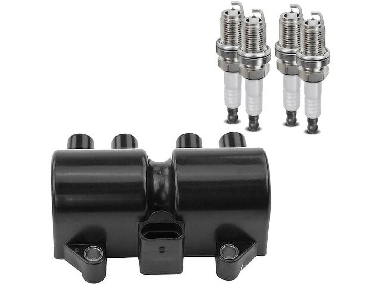 Ignition Coil and Spark Plug Kit 1 - Compatible with 2004 - 2007 Chevrolet Aveo 1.6L 4-Cylinder - Autopart Premium