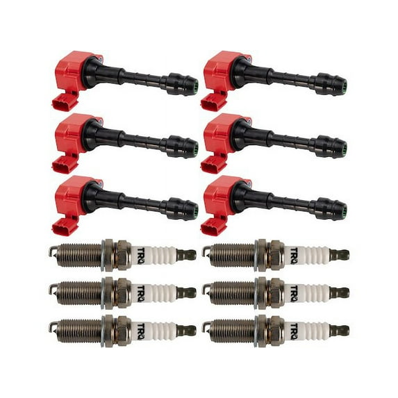 Ignition Coil and Spark Plug Kit 12 Piece - Compatible with 2006 - 2008 INFINITI M35 2007