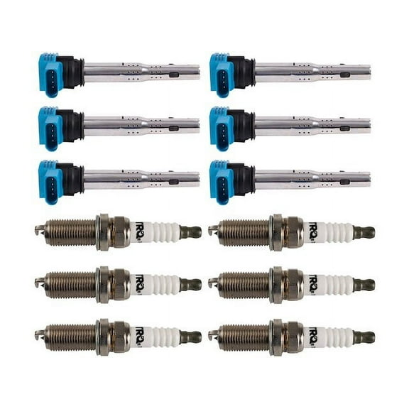 Ignition Coil and Spark Plug Kit 12 Piece - Compatible with 2009, 2011 - 2016 Audi Q5 2.0L 4-Cylinder