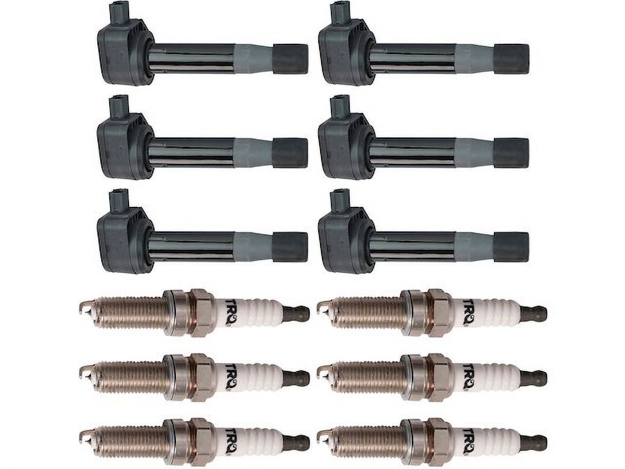 Ignition Coil and Spark Plug Kit 12 Piece Compatible with 2012 2015 Honda Pilot 2013 2014