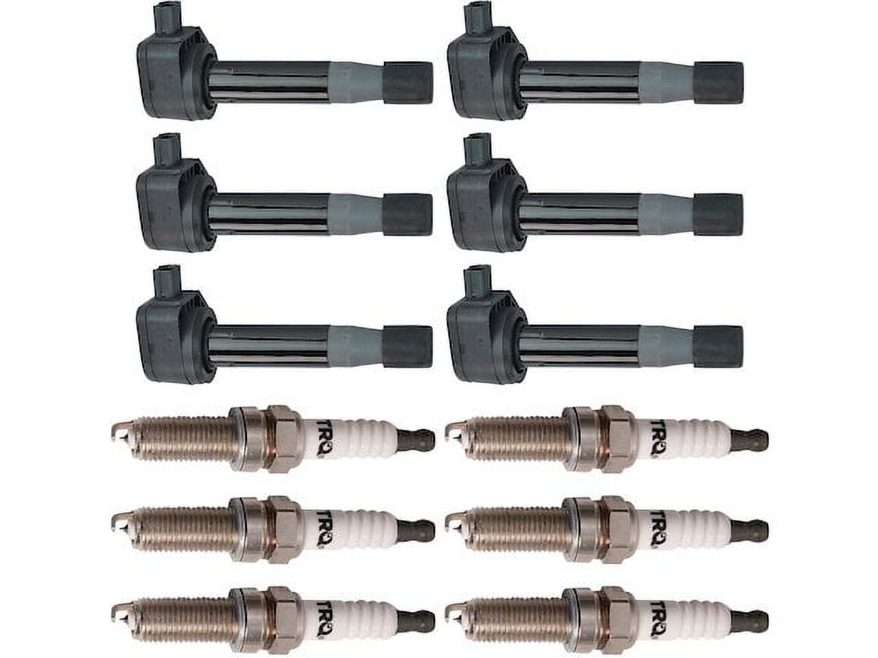 Ignition Coil and Spark Plug Kit 12 Piece - Compatible with 2012 - 2015 Honda Pilot 2013 2014