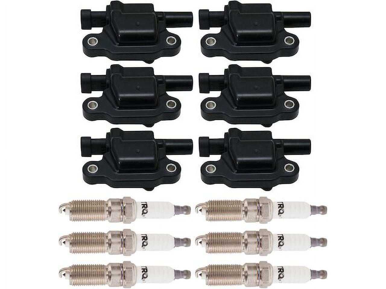 Ignition Coil and Spark Plug Kit 12 Piece - Compatible with 2014 - 2019 Chevy Silverado 1500 2015 2016 2017 2018
