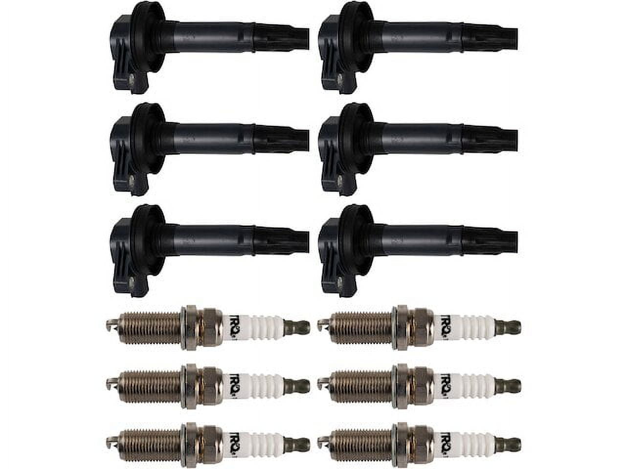 T.RQ Ignition Coil and Spark Plug Kit, 12 Piece, Compatible with 2017