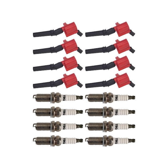 Ignition Coil and Spark Plug Kit 16 Piece - Compatible with 2000 - 2005 Ford Excursion 5.4L V8 2001 2002 2003 2004