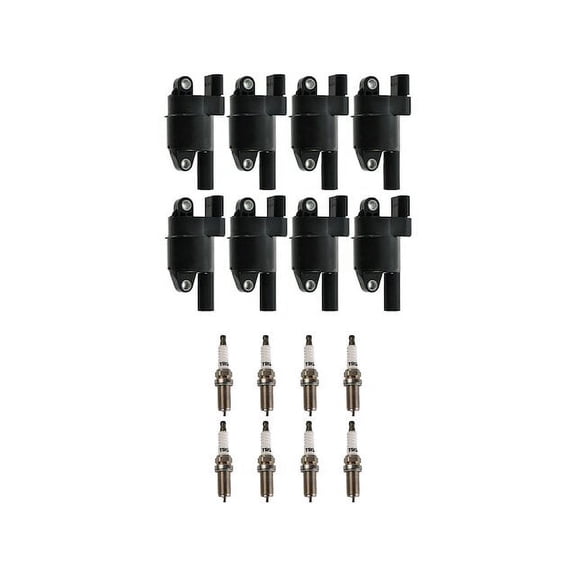 Ignition Coil and Spark Plug Kit 16 Piece - Compatible with 2005 - 2007 Chevy Corvette 6.0L V8 2006