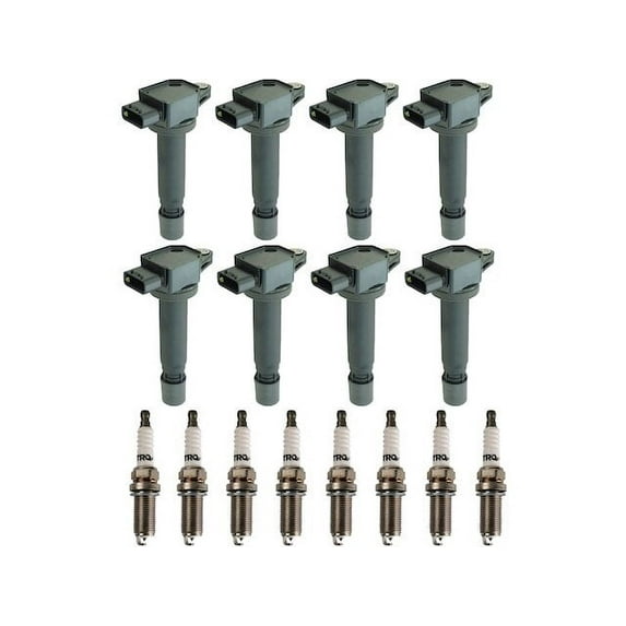 Ignition Coil and Spark Plug Kit 16 Piece - Compatible with 2007 - 2010 Volvo S80 4.4L V8 2008 2009