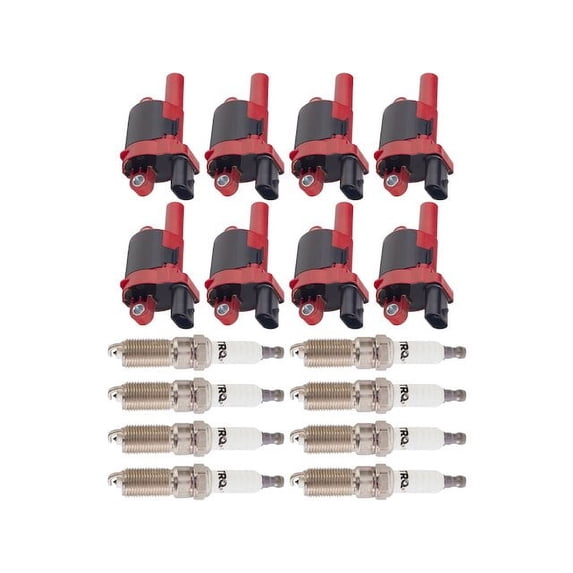 Ignition Coil and Spark Plug Kit 16 Piece - Compatible with 2015 - 2021 Chevy Silverado 1500 2016 2017 2018 2019 2020