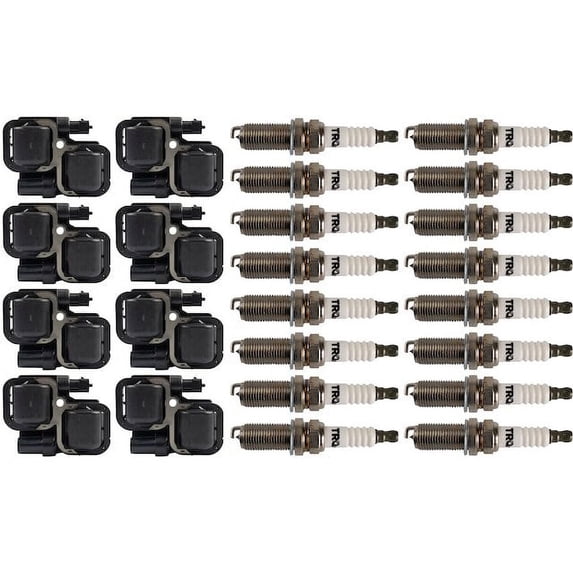 Ignition Coil and Spark Plug Kit 24 Piece - Compatible with 2003 - 2008 Mercedes-Benz SL55 AMG 2004 2005 2006 2007