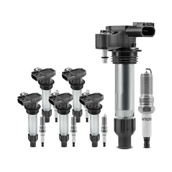 Ignition Coil and Spark Plug Kit 6 - Compatible with 2010 - 2015 Chevy Camaro 3.6L V6 2011 2012 2013 2014