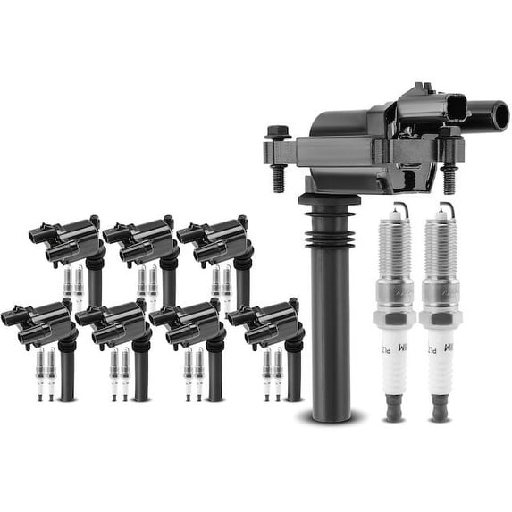 Ignition Coil and Spark Plug Kit 8 - Compatible with 2005 Chrysler 300 C 5.7L V8 - Autopart Premium
