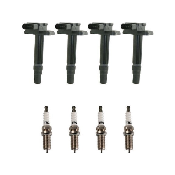 Ignition Coil and Spark Plug Kit 8 Piece - Compatible with 2000 - 2001 Volkswagen Jetta 1.8L 4-Cylinder Turbocharged
