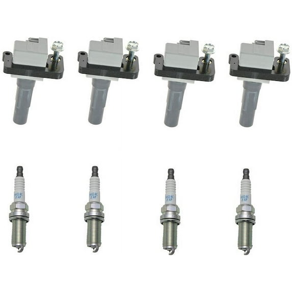 Ignition Coil and Spark Plug Kit 8 Piece - Compatible with 2009 - 2010 Subaru Forester 2.5L H4 Turbocharged