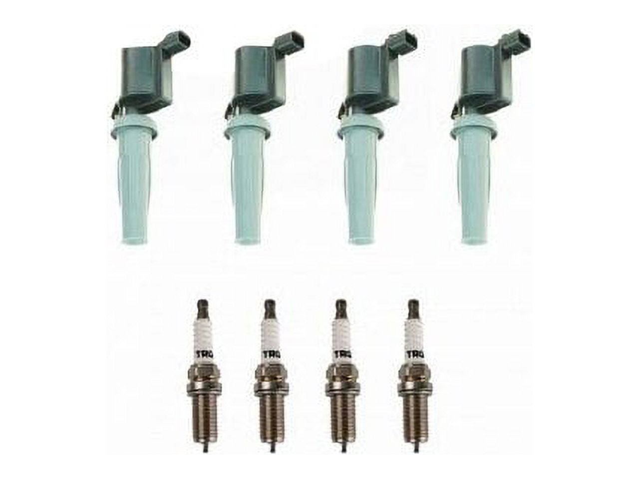 Ignition Coil and Spark Plug Kit 8 Piece - Compatible with 2009 - 2019