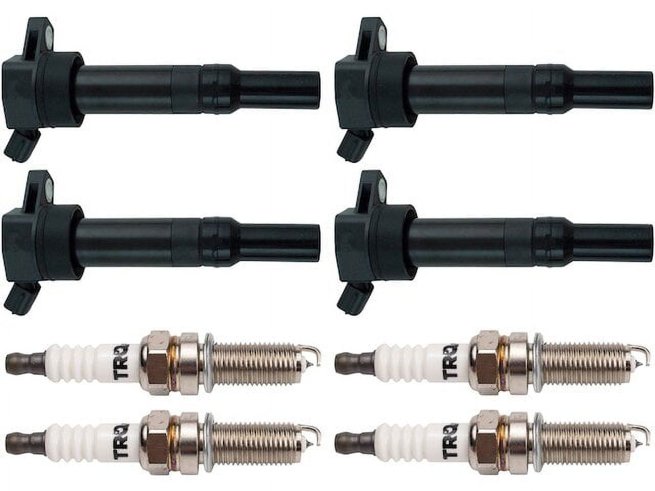 Ignition Coil and Spark Plug Kit 8 Piece - Compatible with 2011 - 2016 Hyundai Elantra 1.8L 4-Cylinder 2012 2013 2014 2015