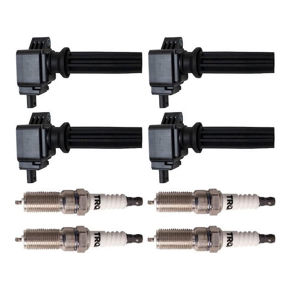 Ignition Coil and Spark Plug Kit 8 Piece - Compatible with 2012 - 2017 Land Rover Range Rover Evoque 2013 2014 2015 2016